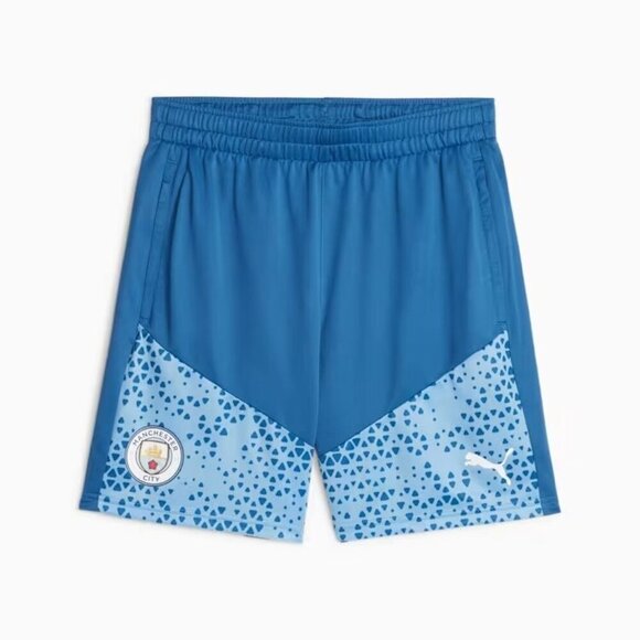 Puma Manchester City Men's Training Soccer Shorts Blue Size M - Medium - NWT $45 - Picture 1 of 16